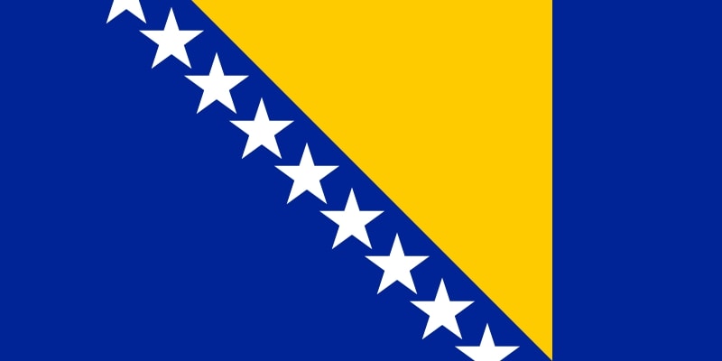 Drapeau du pays : Bosnie Herzégovine